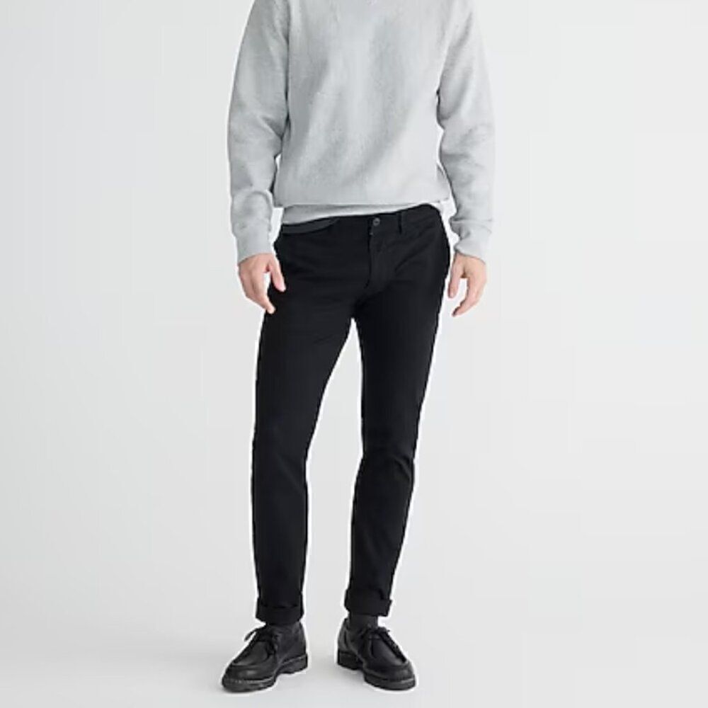 J. Crew 484 Slim-fit stretch chino pant Black size 31 NWT